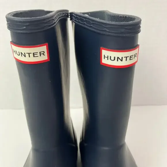 Hunter Kids First Classic Rain Boots In Navy Size 13B/1G GUC Unisex - Picture 6 of 16